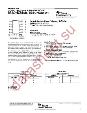 CD74ACT541SM96G4 datasheet  